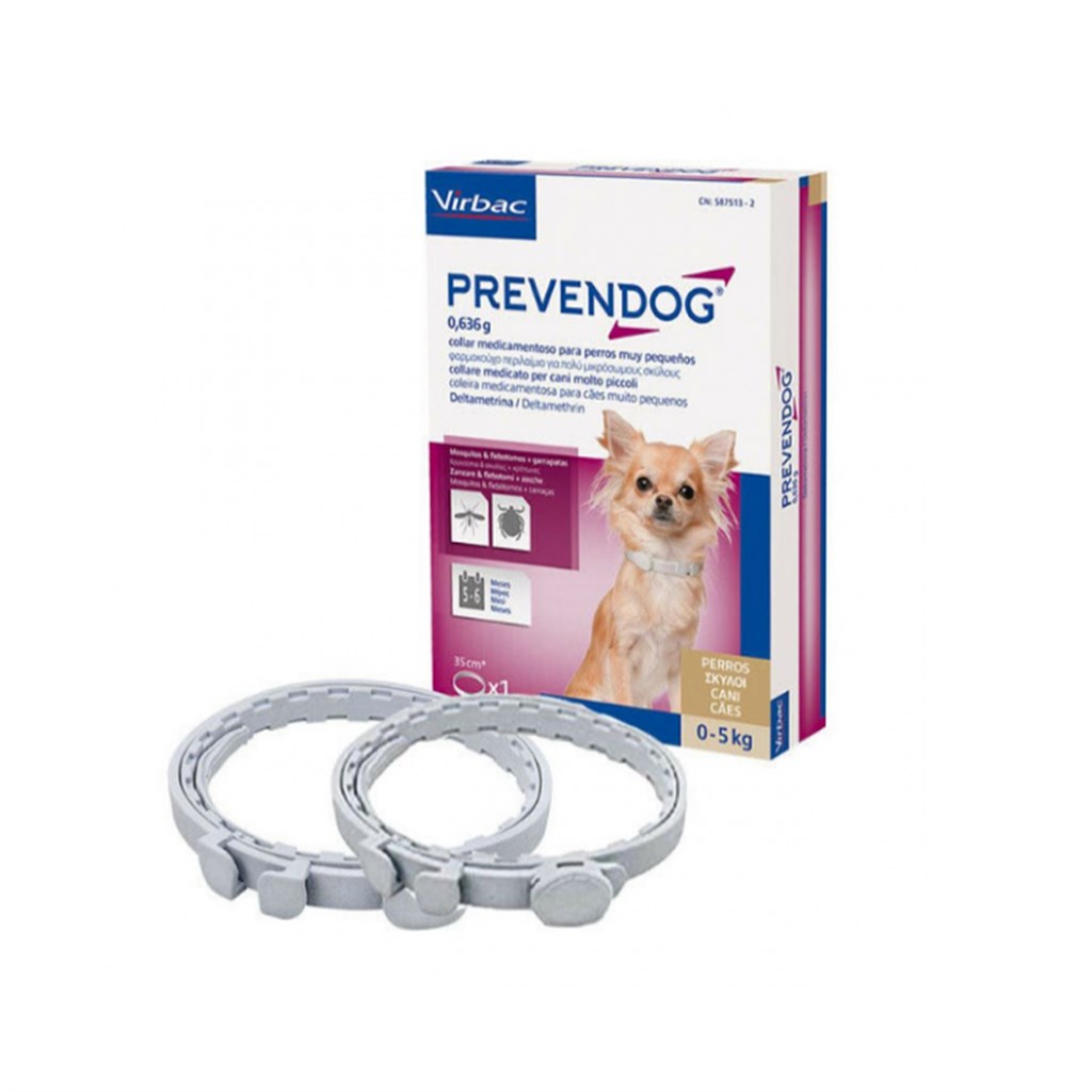 PREVENDOG - 2 COLLARI 35 CM - PER CANI SOTTO A 5 KG